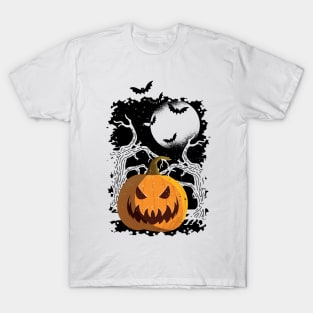Halloween vintage design Pumpkin T-Shirt